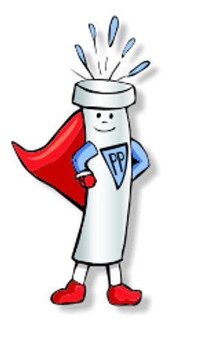 Prescott Plumbing's pipe mascot